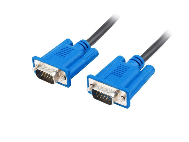 Lanberg VGA M/M cable 1.8m dual-shielded, 2x ferrite core, black