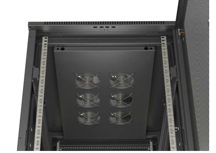 Lanberg Rack Cabinet 19" Free-Standing 22U/600X1000 (FlAT Pack) With Mesh Door Black