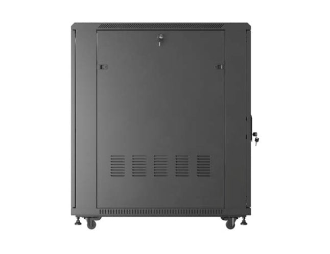 Lanberg Rack Cabinet 19" Free-Standing 22U/600X1000 (FlAT Pack) With Mesh Door Black