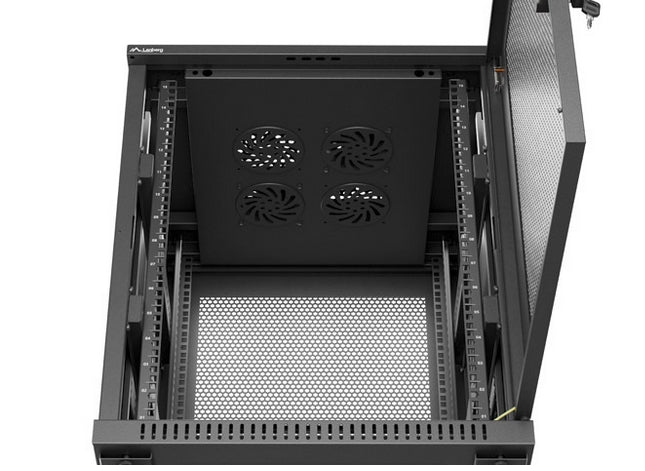 Lanberg rack cabinet 19" free-standing 15U/600X600 (FLAT PACK) with mesh door black