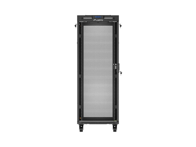 Lanberg rack cabinet 19" free-standing 32U/600X600 (FLAT PACK) with mesh door LCD black