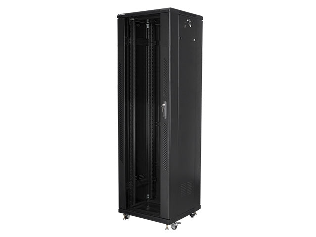 Lanberg rack cabinet 19" free-standing 42U / 600x600 self-assembly flat pack, black
