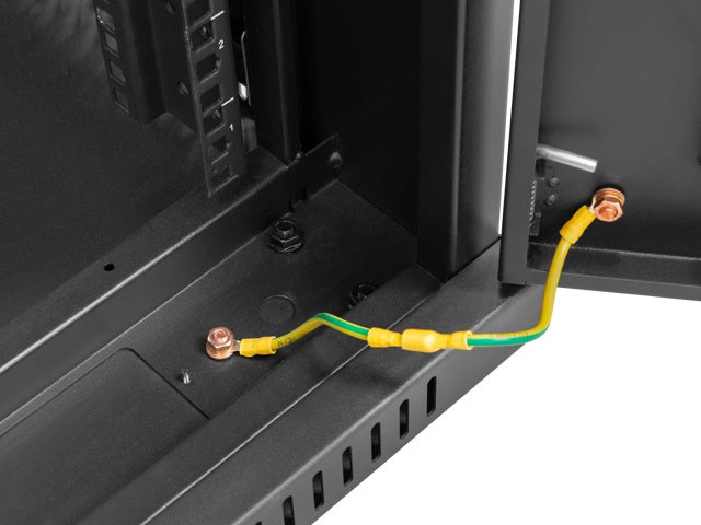 Lanberg rack cabinet 19" free-standing 42U/600x600 (flat pack) with glass door lcd black v2