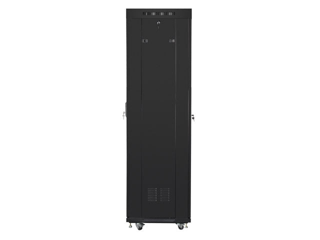 Lanberg rack cabinet 19" free-standing 42U/600x600 (flat pack) with mesh door lcd black v2
