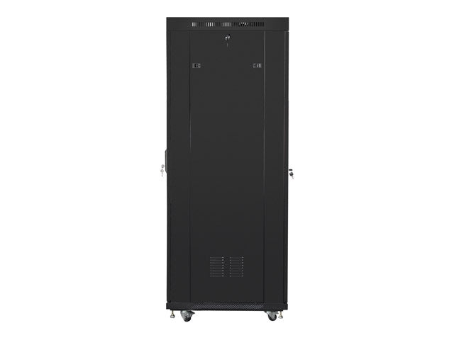 Lanberg rack cabinet 19" free-standing 37U/600x800 (flat pack) with glass door lcd black v2