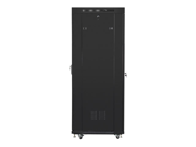 Lanberg rack cabinet 19" free-standing 37U / 600x800 self-assembly flat pack with mesh door LCD, black