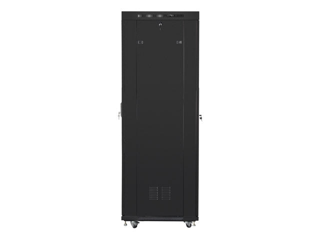 Lanberg rack cabinet 19" free-standing 42U/600x800 (flat pack) with glass door lcd black v2