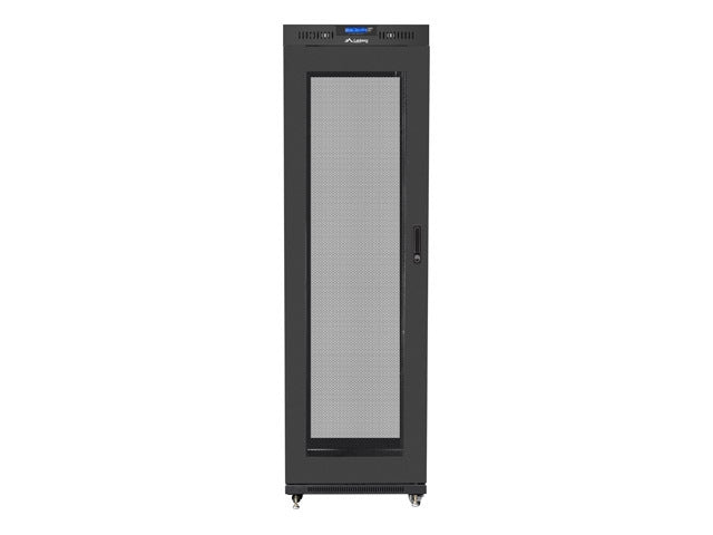 Lanberg rack cabinet 19" free-standing 42U/600x800 (flat pack) with mesh door lcd black v2
