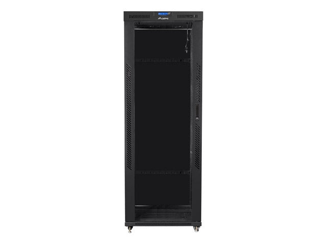 Lanberg rack cabinet 19" free-standing 42U/800x1000 (flat pack) with glass door lcd black v2