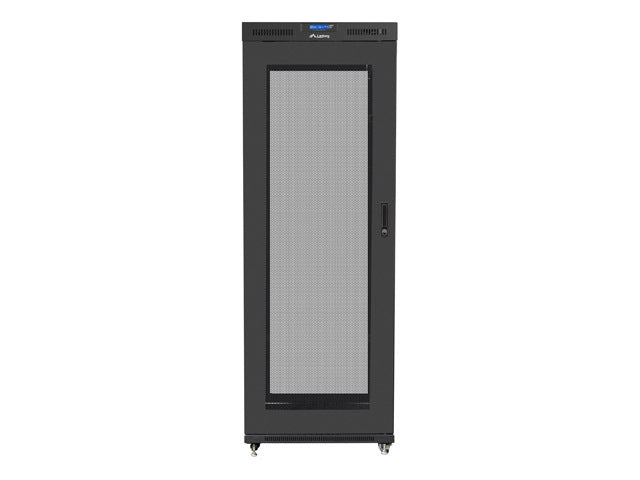 Lanberg rack cabinet 19" free-standing 42U/800x1000 (flat pack) with mesh door lcd black v2