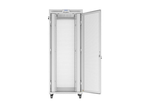 Lanberg Rack Cabinet 19" Free-Standing 42U/800X1000 (FlAT Pack) With Mesh Door LCD Grey