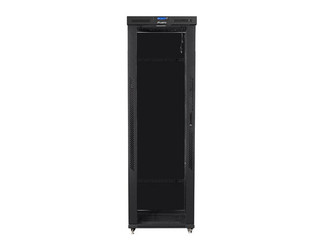 Lanberg rack cabinet 19" free-standing 47U/800x1000 (flat pack) with glass door lcd black v2