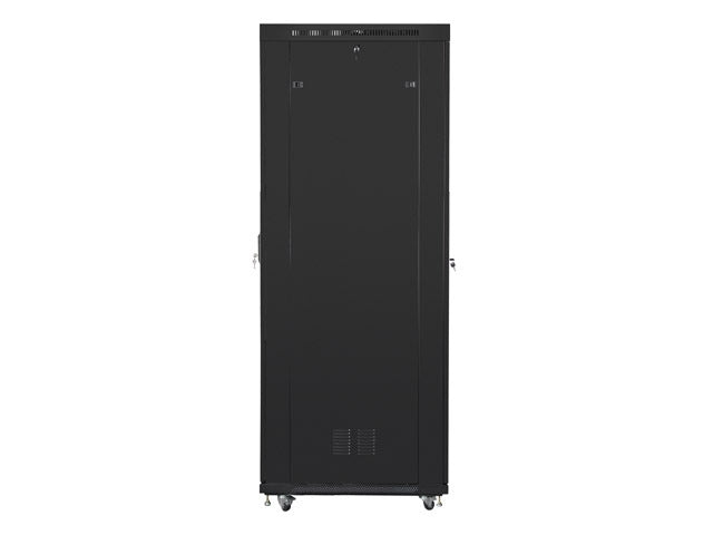 Lanberg rack cabinet 19" free-standing 47U/800x1000 (flat pack) with glass door lcd black v2