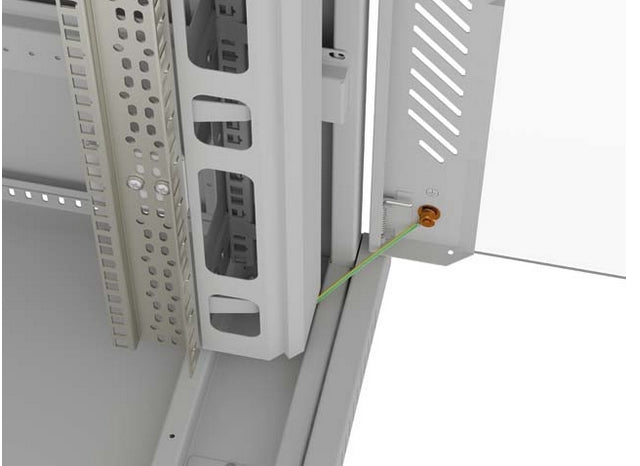Lanberg Rack Cabinet 19" Free-Standing 47U/800X1000 (FlAT Pack) With Glass Door LCD Grey V2
