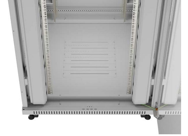 Lanberg Rack Cabinet 19" Free-Standing 47U/800X1000 (FlAT Pack) With Glass Door LCD Grey V2