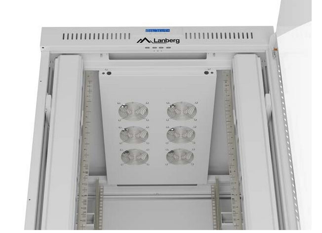 Lanberg Rack Cabinet 19" Free-Standing 47U/800X1000 (FlAT Pack) With Glass Door LCD Grey V2