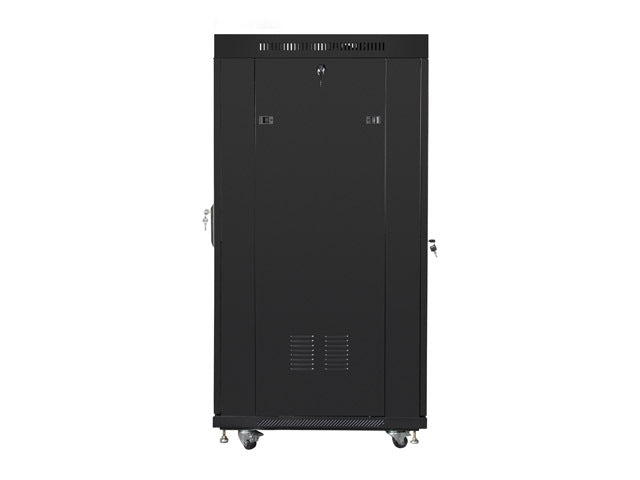 Lanberg rack cabinet 19" free-standing 27U/800x1200 (flat pack) with glass door lcd black