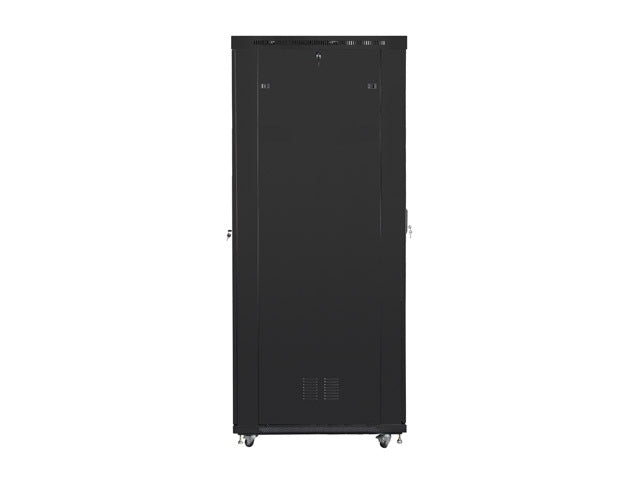 Lanberg rack cabinet 19" free-standing 47U/800x1200 (flat pack) with glass door lcd black v2