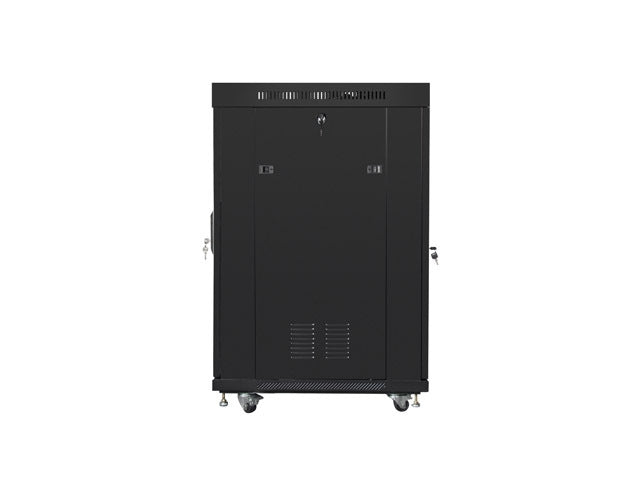 Lanberg rack cabinet 19" free-standing 22U/800x800 (flat pack) with mesh door lcd black v2