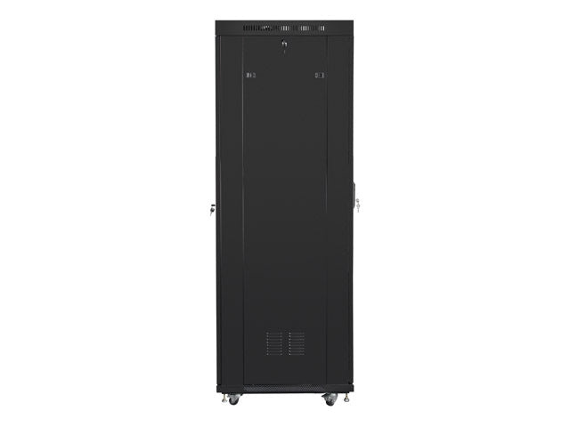 Lanberg rack cabinet 19" free-standing 42U/800x800 (flat pack) with glass door lcd black v2