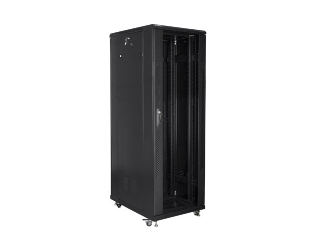 Lanberg rack cabinet 19" free-standing 47U / 800x800 self-assembly flat pack, black