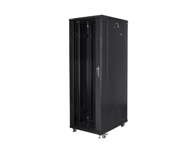 Lanberg rack cabinet 19" free-standing 47U / 800x800 self-assembly flat pack, black