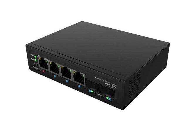 Lanberg Switch Light Industrial POE 1 x BT 3 x AT 2 x SFP DIN Unmanagment Gigabit Ethernet