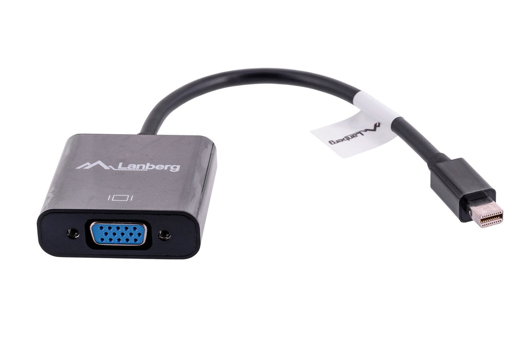 Lanberg adapter display port mini (m) -> VGA (f), 20cm cable, black