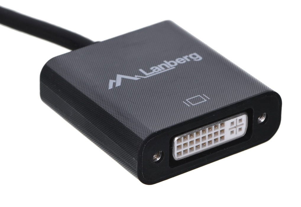 Lanberg adapter display port (m) -> DVI-I (f) (24+5) dual link, 10cm cable
