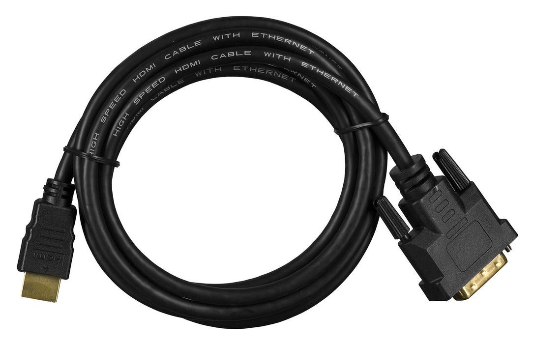 Lanberg HDMI (M) -> DVI-D (M) (24+1) cable 1.8m, dual link, with gold-plated 4K connectors, black