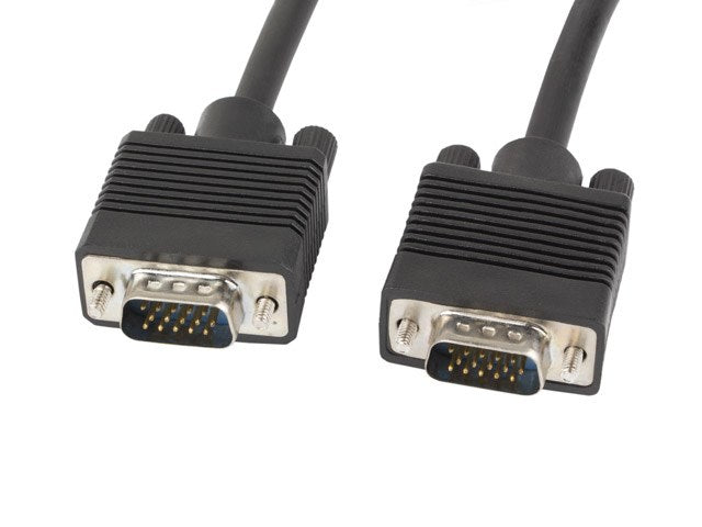 Lanberg VGA M/M cable 5m dual-shielded, 2x ferrite, black