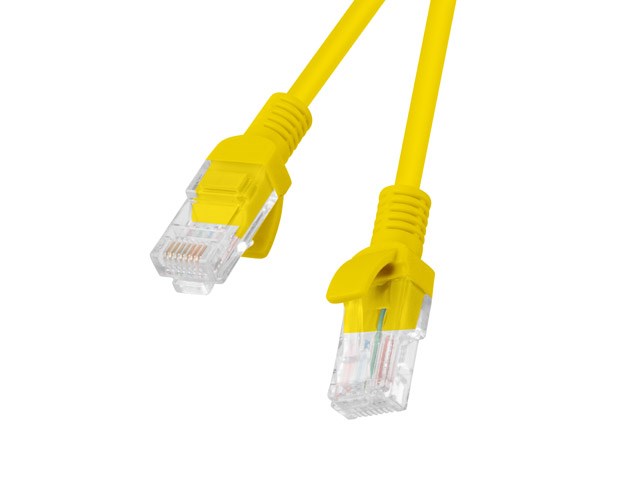 Lanberg patch cord CAT.5E 1m, yellow
