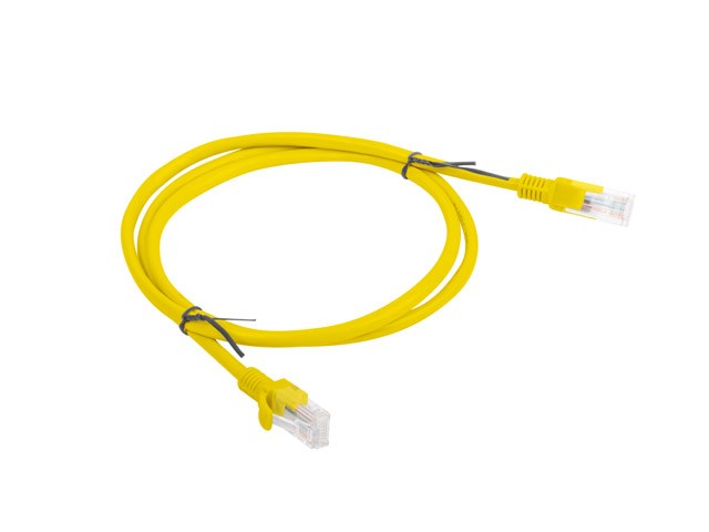 Lanberg patch cord CAT.5E 1m, yellow