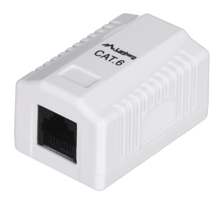 Lanberg surface-mount box CAT.6 UTP UNshielded 1X RJ45, white