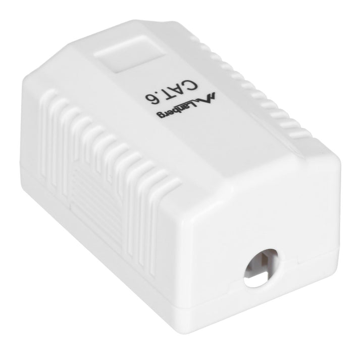 Lanberg surface-mount box CAT.6 UTP UNshielded 1X RJ45, white