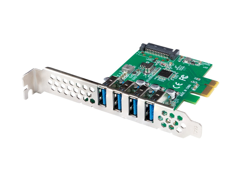 Lanberg pci express x1 card->4x USB-A 3.1 gen1 low profile