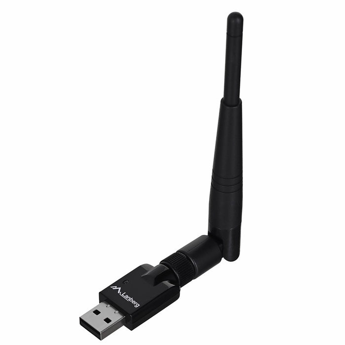 Lanberg USB adapter wireless network card nc-0150-we n150 1x external antenna