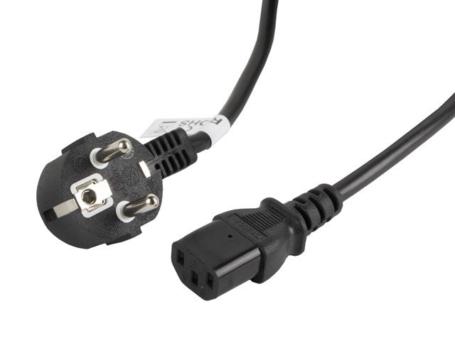 Lanberg CEE 7/7 -> IEC 320 C13 power cord 5m VDE, black