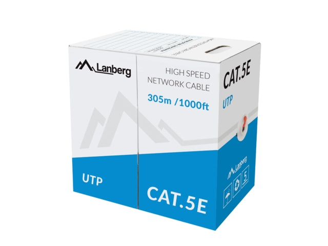 Lanberg Lan Cable UTP Cat.5e 305m Solid CCA Red
