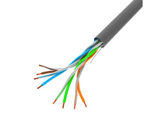 Lanberg LAN cable CAT.5e utp 100m solid cu grey cpr + fluke passed