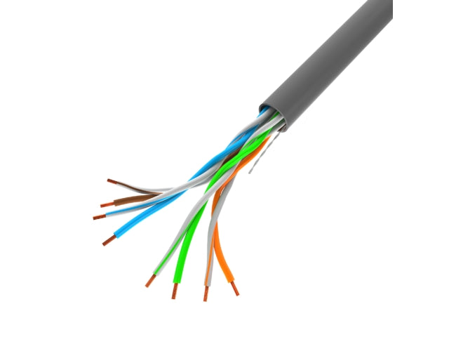 Lanberg LAN cable CAT.5E UTP 305m solid CU fluke passed, grey