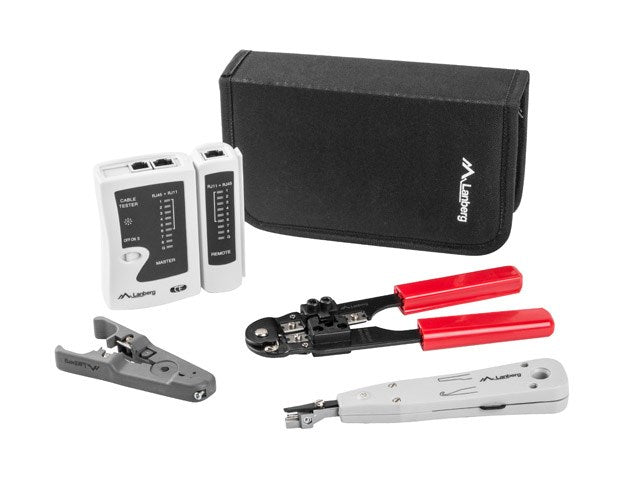 Lanberg network tool case w. network tools and tester