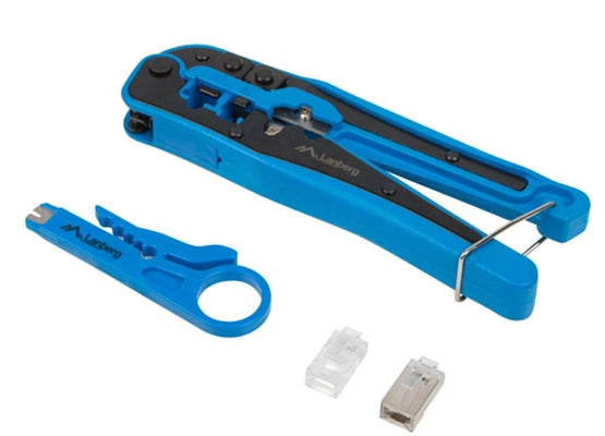 Lanberg crimping toolkit with RJ45 connectors RJ45 shielded and unshielded
