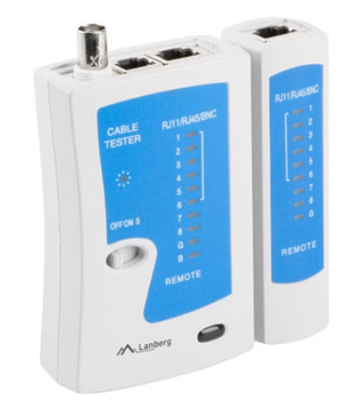 Lanberg cable tester for RJ-45, RJ-12, RJ-11, coaxial
