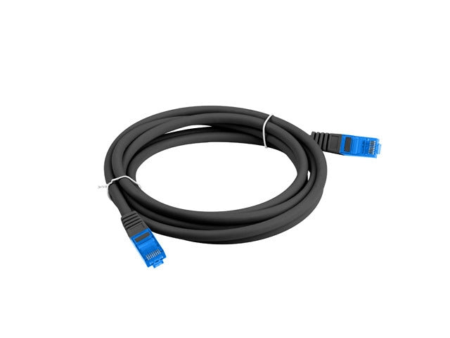 Lanberg patchcord CAT.6A FTP LSZH CCA 0.5m Fluke Passed, Black