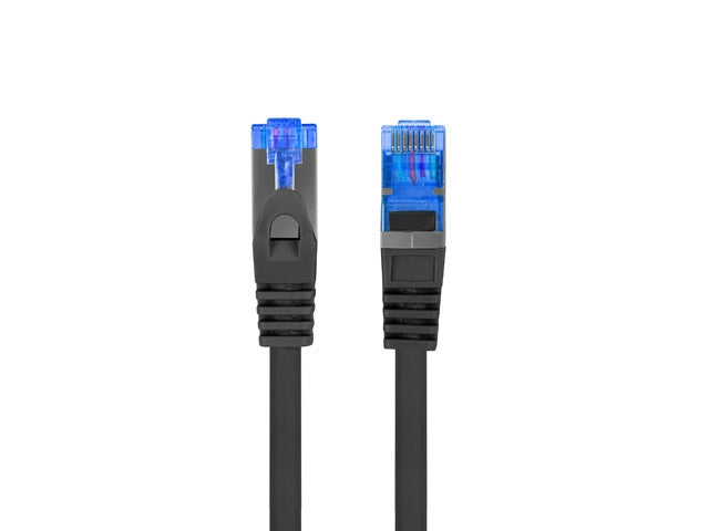 Lanberg patchcord CAT.6A FTP LSZH CCA 0.5m Fluke Passed, Black