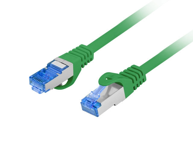 Lanberg patch cord CAT.6A FTP LSZH CCA 0.5m Fluke Passed, green