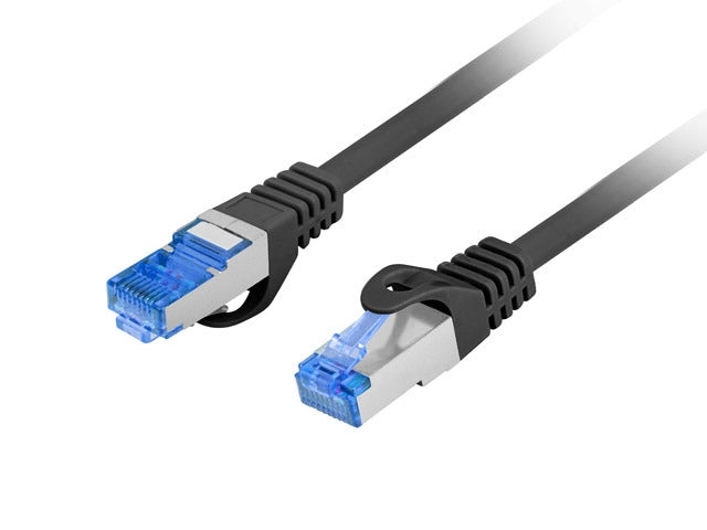 Lanberg patch cord CAT.6A FTP LSZH CCA 20m Fluke Passed, black