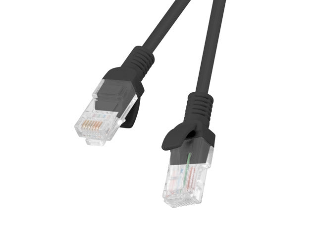 Lanberg patch cord CAT.5E 0.25m, black