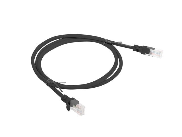 Lanberg patch cord CAT.5E 1m, black